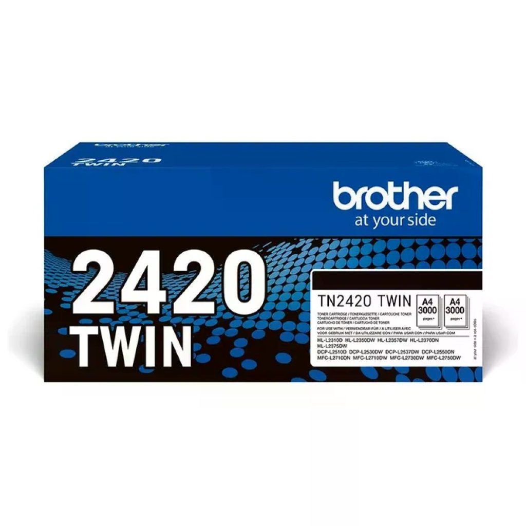 Brother TN-2420TWIN Toner Nero Originale, Multipack da 2 Brother TN-2420TWIN Toner Nero Originale, Multipack da 2