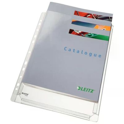 Leitz 47561003 Buste con Soffietto Forate A4 11 Fori 200 Fogli PVC 170 micron Confezione 10 pz colore