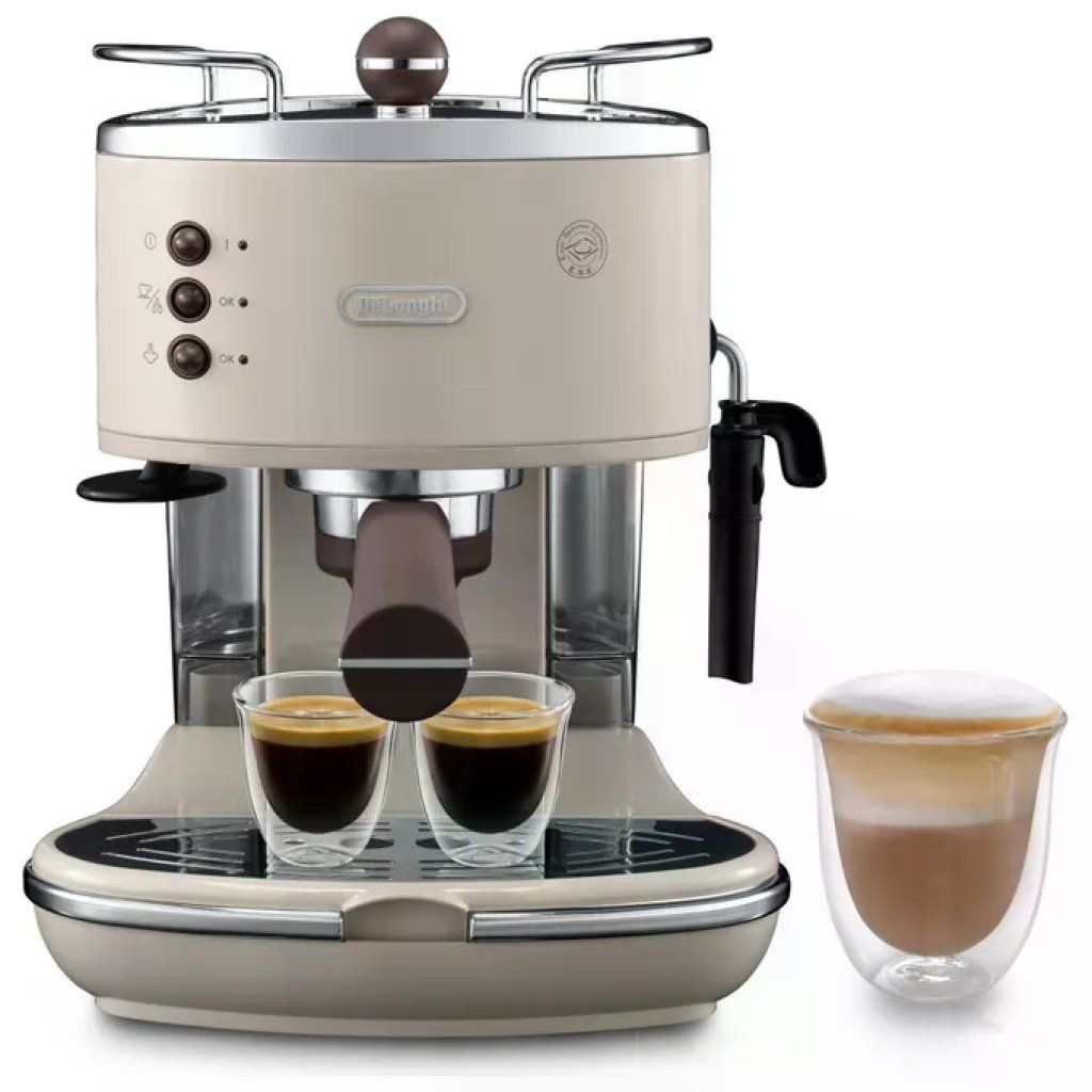 DELONGHI De’Longhi Icona Vintage ECOV 311.BG – Macchina Espresso Beige