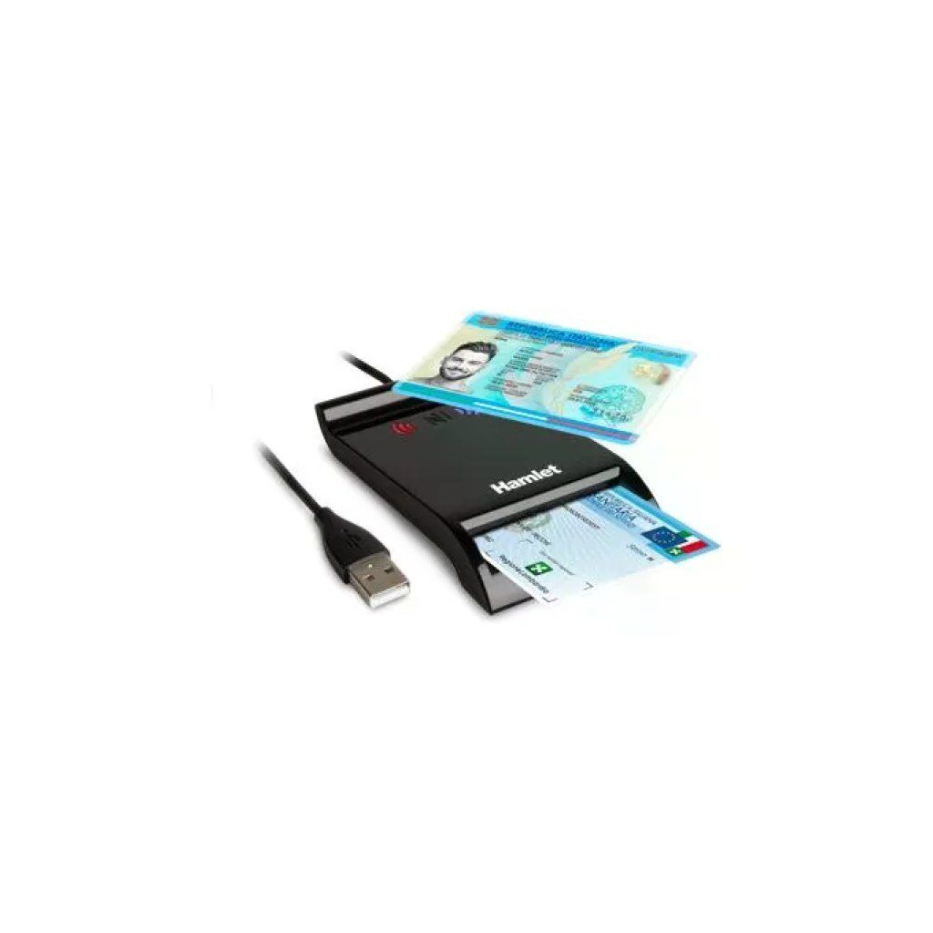 Hamlet HUSCR-NFC Lettore Smart Card USB Contactless NFC CIE 3 Hamlet HUSCR-NFC Lettore Smart Card USB Contactless NFC CIE 3