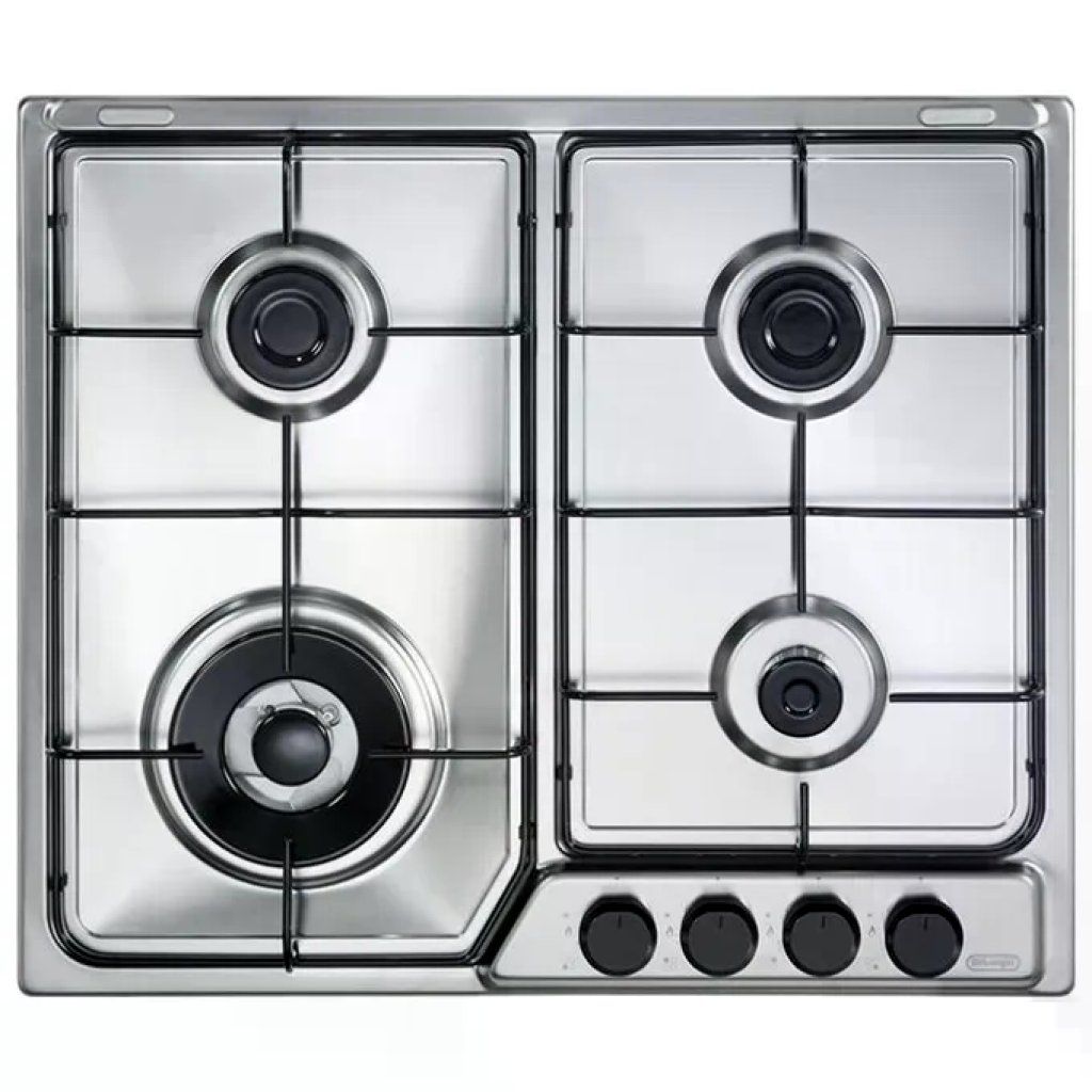 DELONGHI De’Longhi FFA 46 ASDV Family Piano Cottura a Gas 60 cm, 4 Fuochi, Inox