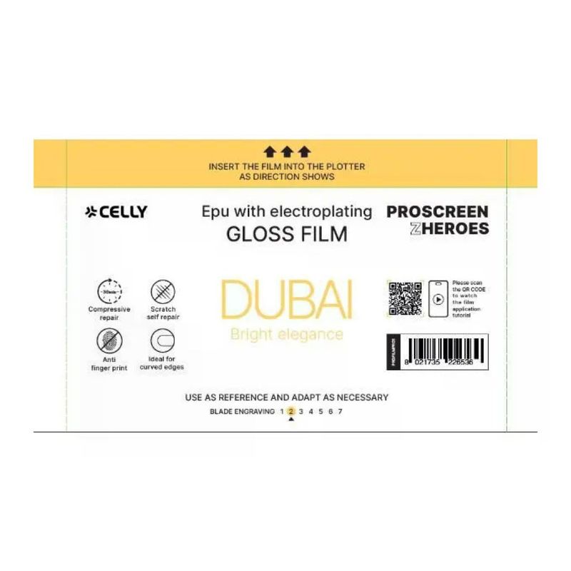 Celly Dubai Glossy ProScreen Heroes – 10 pellicole protettive