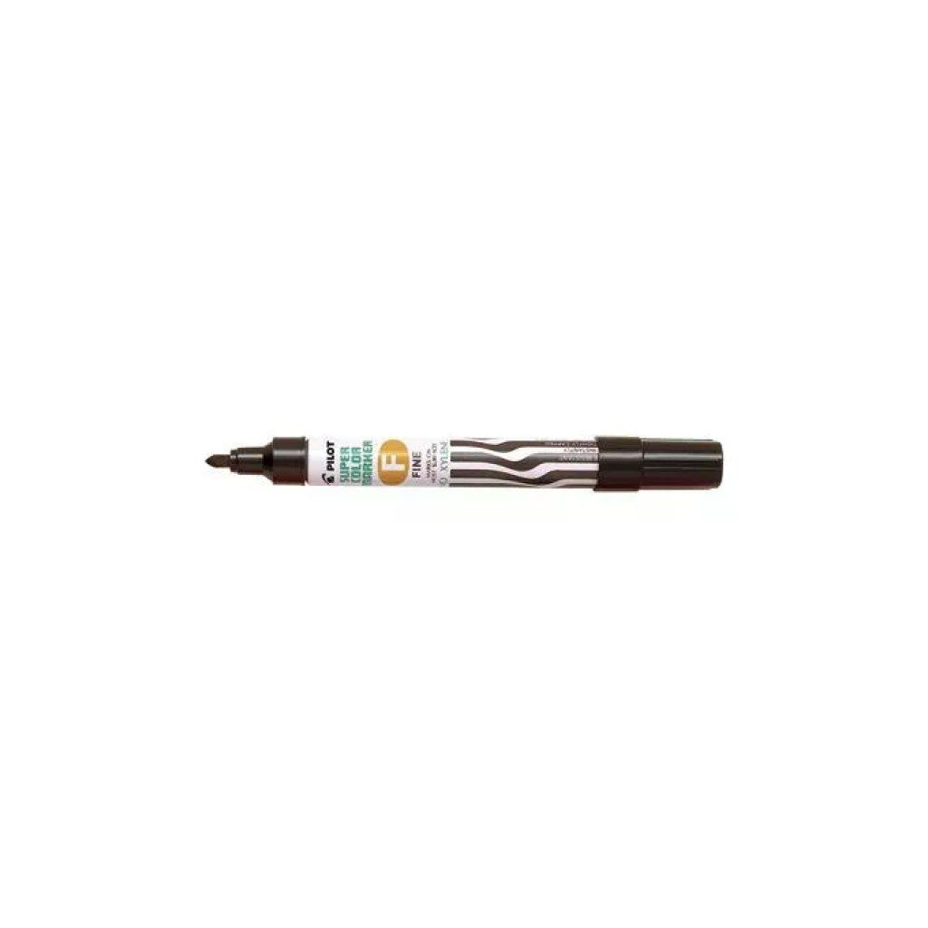 Pilot CF12 Marcatore Permanente Nero Punta Tonda, 12 Pezzi