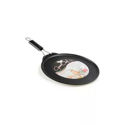 ANTIK ARS Teglia per Piadine e Crêpes 30 cm con Manico Pieghevole ANTIK ARS Teglia per Piadine e Crêpes 30 cm con Manico Pieghevole