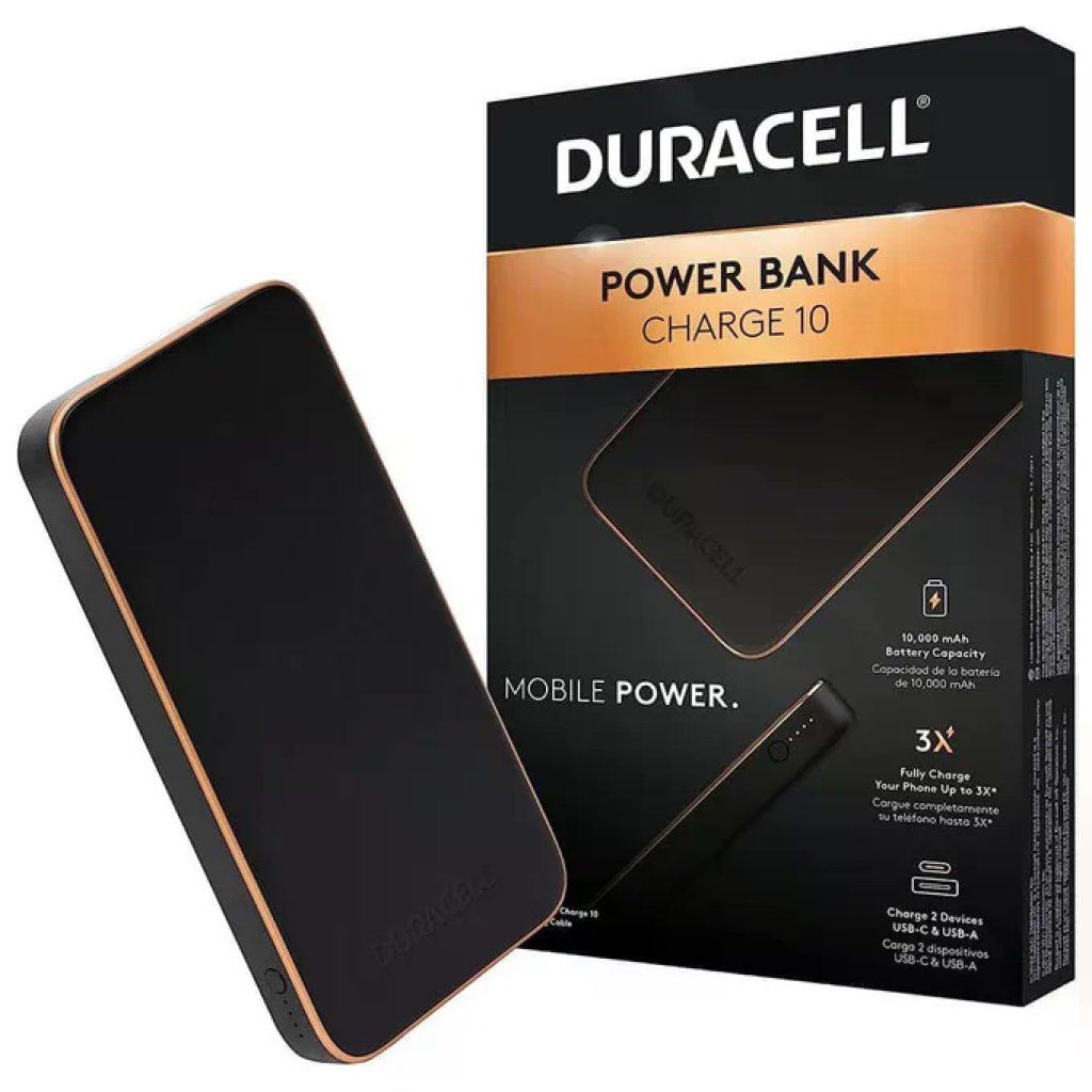 Duracell Charge 10 Power Bank 10.000 mAh Duracell Charge 10 Power Bank 10.000 mAh