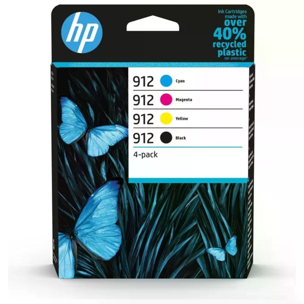 HP 6ZC74AE 912 Multipack Cartucce Originali Inkjet Resa Standard 4 pz Nero Ciano Magenta Giallo
