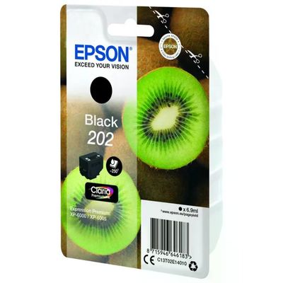 Epson 202 C13T02E140 Cartuccia Originale Nera Claria Premium, 6,9 ml