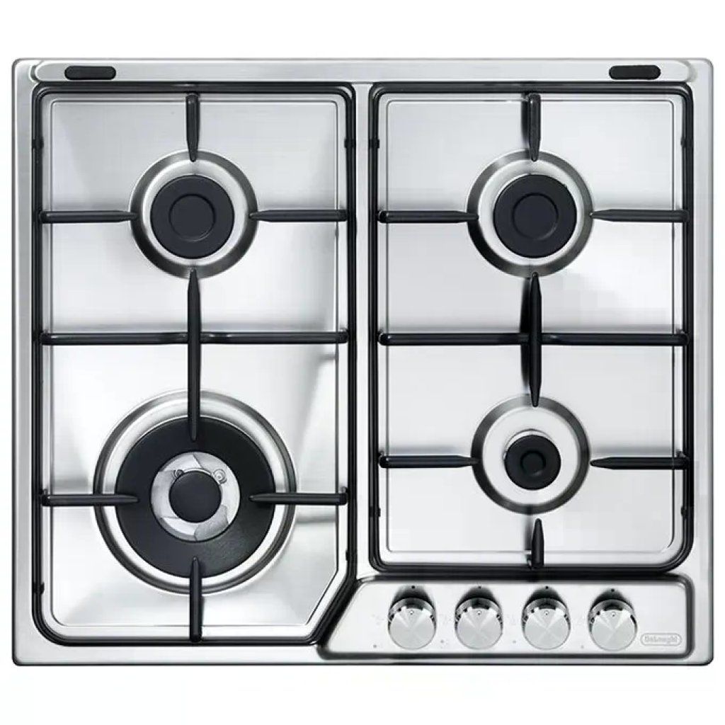 DELONGHI De’Longhi IF 46 ASDV SP N Piano Cottura a Gas 58 cm Inox, 4 Fuochi DELONGHI De’Longhi IF 46 ASDV SP N Piano Cottura a Gas 58 cm Inox, 4 Fuochi