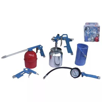 Labor 10938 Kit Accessori per Compressore 5 Pezzi con Aerografo Pistola Lavaggio Soffiaggio Gonfiaggio Labor 10938 Kit Accessori per Compressore 5 Pezzi con Aerografo Pistola Lavaggio Soffiaggio Gonfiaggio
