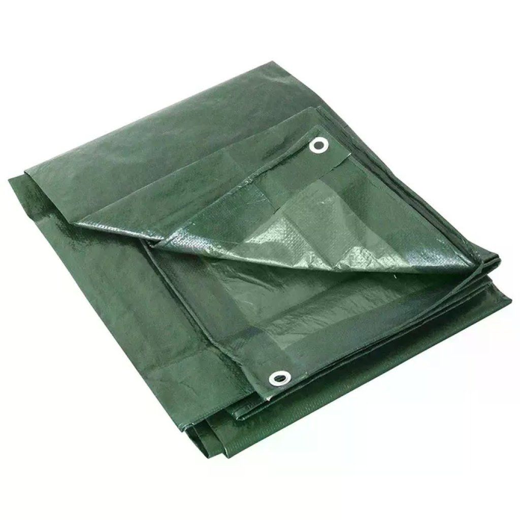 PRESTIGE Telone Occhiellato Impermeabile Verde 4 x 5 m - 180 g/m² PRESTIGE Telone Occhiellato Impermeabile Verde 4 x 5 m - 180 g/m²