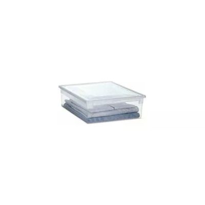 Terry 52XL Light Box Contenitore Portaoggetti 36 lt impilabile con coperchio colore Trasparente