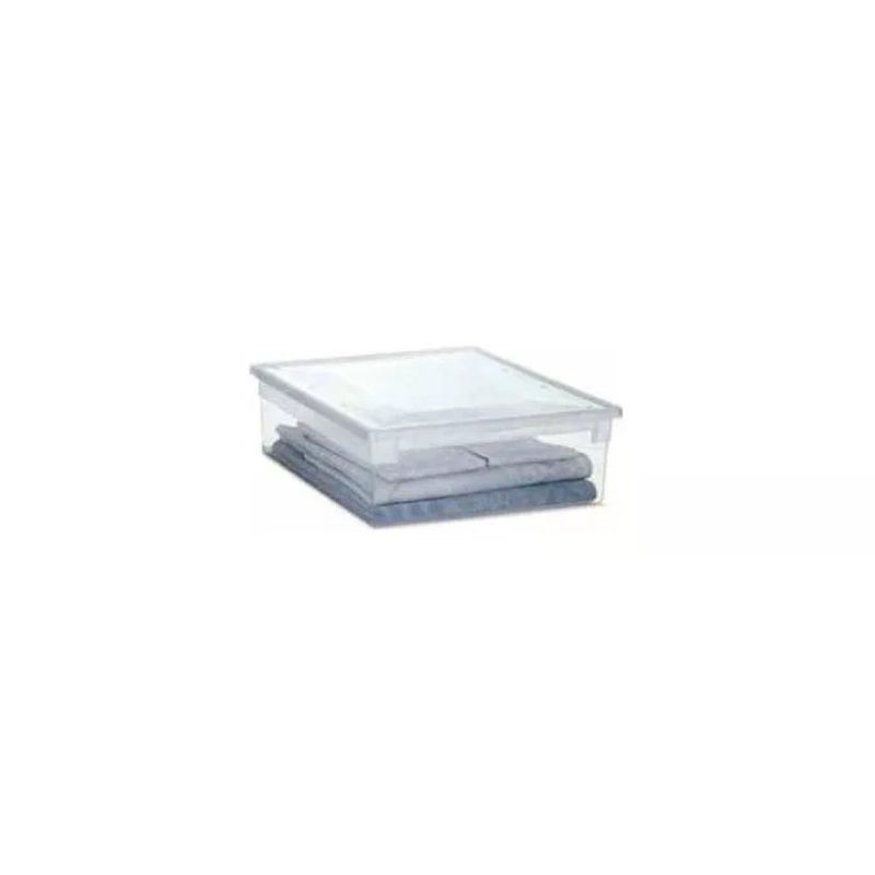 Terry 52XL Light Box Contenitore Portaoggetti 36 lt impilabile con coperchio colore Trasparente