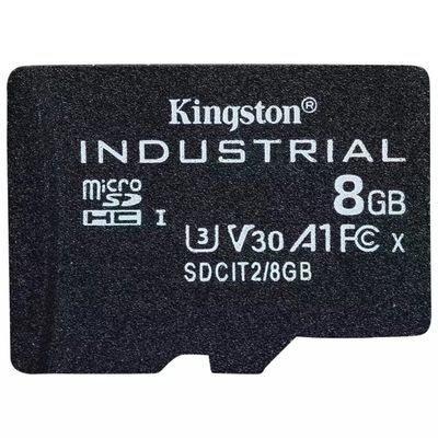 Kingston Technology SDCIT2-8GBSP Scheda microSDHC Industriale 8GB C10 A1 pSLC UHS-I V30 colore Nero Kingston Technology SDCIT2-8GBSP Scheda microSDHC Industriale 8GB C10 A1 pSLC UHS-I V30 colore Nero