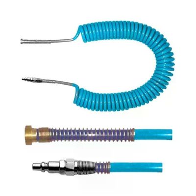 SPIRALFLEX 8012947977040 Tubo Spirale PU 8-12 mm 12 m con Attacchi Baionetta e Rapido CEE colore Azzurro