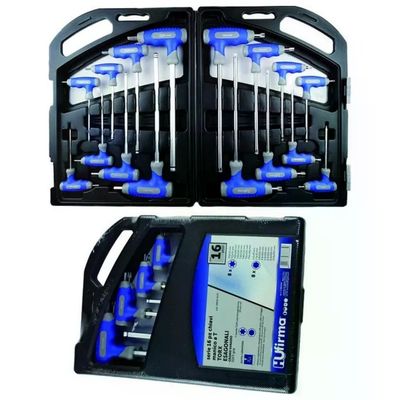 HUFIRMA 3895816 Set 16 Cacciaviti a T Esagonali e Torx HUFIRMA 3895816 Set 16 Cacciaviti a T Esagonali e Torx