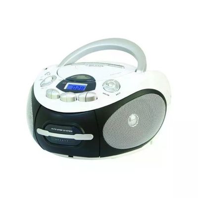 Majestic AH2387R Boom Box Portatile Lettore CD MP3 USB Registratore Cassetta Bass Boost colore Bianco Majestic AH2387R Boom Box Portatile Lettore CD MP3 USB Registratore Cassetta Bass Boost colore Bianco