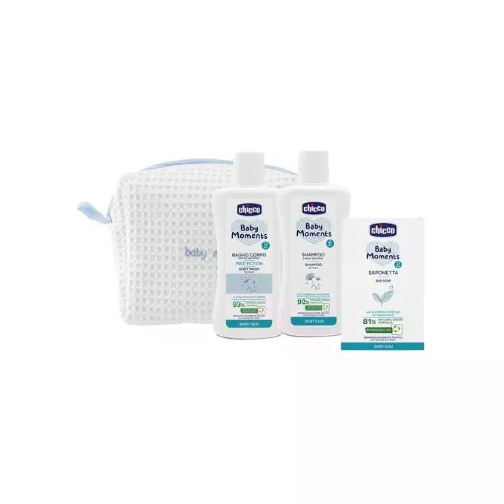 Chicco Baby Moments Beauty Bag con Zip – Set Regalo Neonato Chicco Baby Moments Beauty Bag con Zip – Set Regalo Neonato