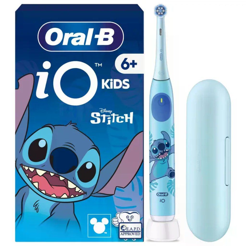 Oral-B IO 2 JUNIOR STITCH Spazzolino elettrico per Bambini iO Kids Disney Stitch con Custodia da Viaggio Oral-B IO 2 JUNIOR STITCH Spazzolino elettrico per Bambini iO Kids Disney Stitch con Custodia da Viaggio