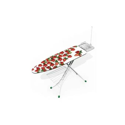 GIMI 1463031000000 Prestige Asse da Stiro con Poggiaferro e Griglia Portabiancheria 122x38 cm colore