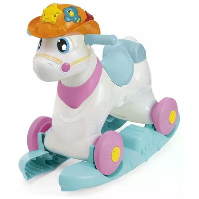 Chicco 00011314100000 Move and Grow Miss Baby Rodeo and Friends Cavalcabile 3 in 1 con Centro Attivita'