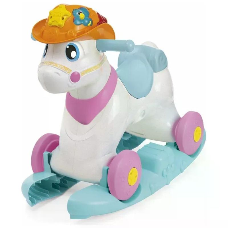 Chicco 00011314100000 Move and Grow Miss Baby Rodeo and Friends Cavalcabile 3 in 1 con Centro Attivita'
