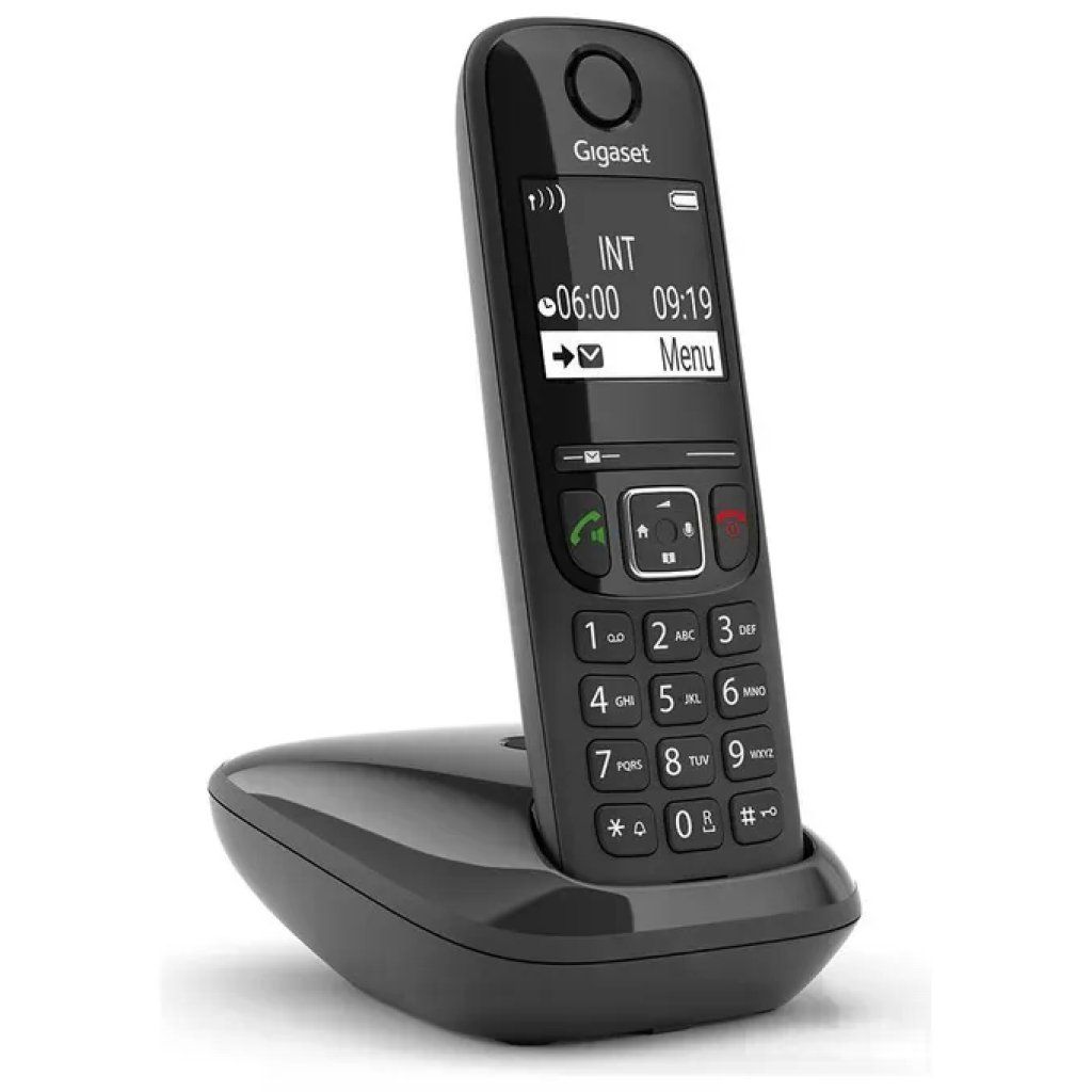 Gigaset AS690 Telefono Cordless DECT Nero con Vivavoce Gigaset AS690 Telefono Cordless DECT Nero con Vivavoce