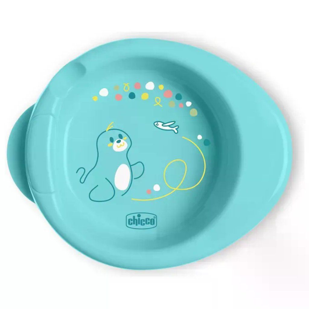 Chicco Warmy Piatto Termico Azzurro 6m+ Chicco Warmy Piatto Termico Azzurro 6m+