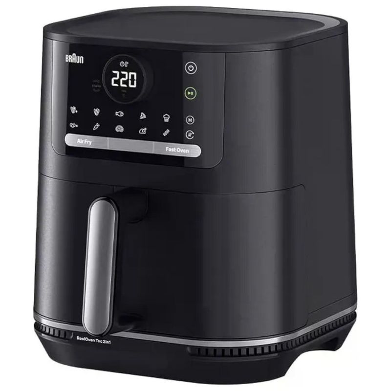 Braun HF5075 Friggitrice ad aria 6 L 2000 W 20 programmi doppia resistenza rivestimento ceramico Braun HF5075 Friggitrice ad aria 6 L 2000 W 20 programmi doppia resistenza rivestimento ceramico