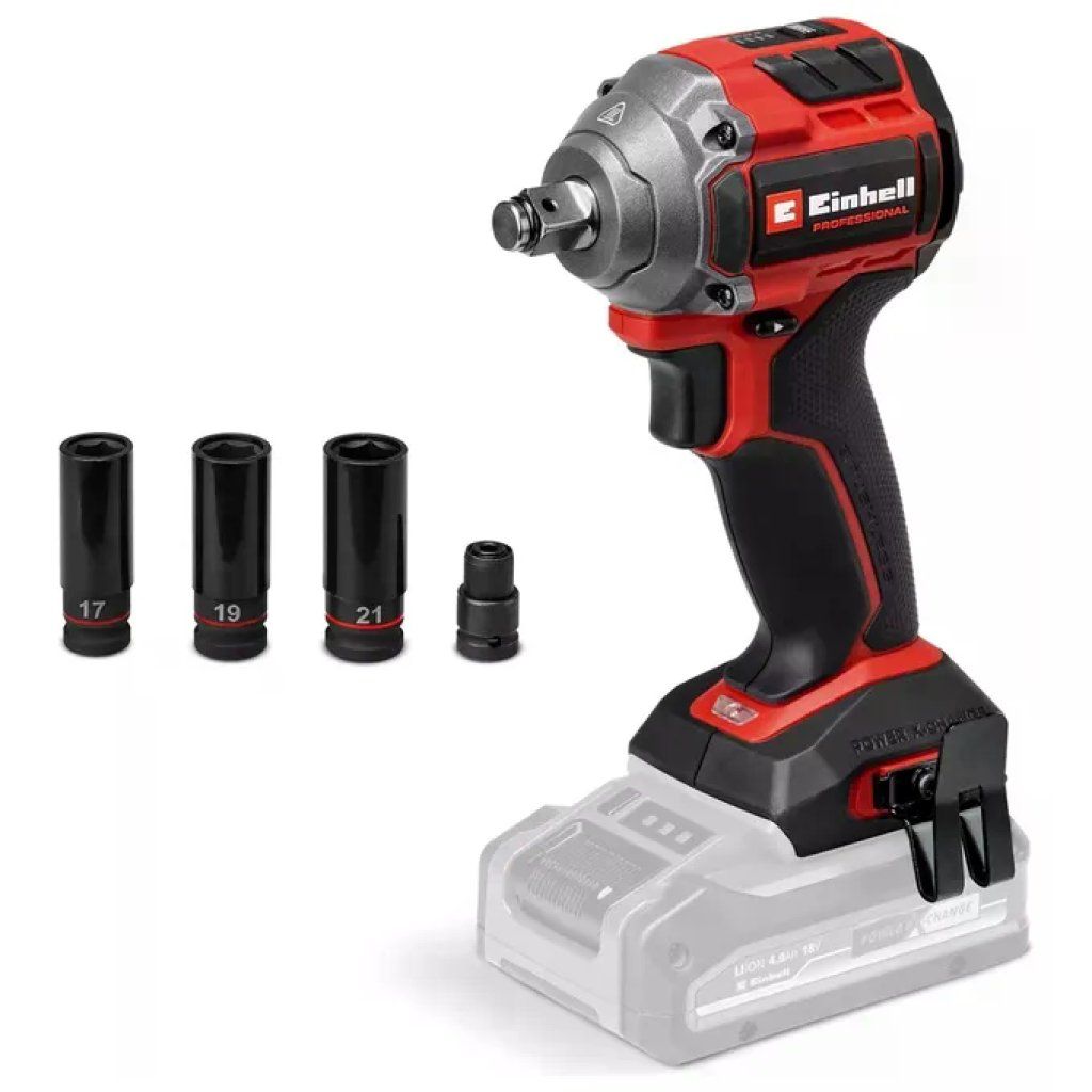 Einhell TP-CW 18/260-C Li BL-Solo Avvitatore a Impulsi 18 V, 260 Nm, 1/2", Brushless