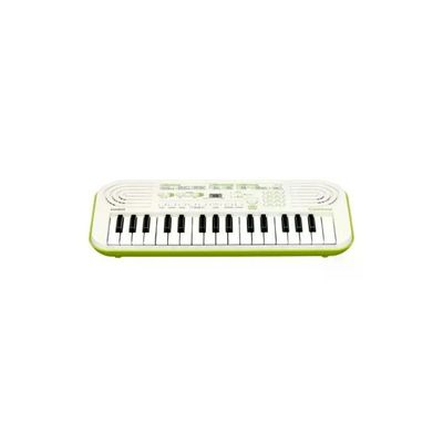 Casio SA-50 Tastiera Musicale per Bambini, 32 Mini Tasti, 100 Suoni e 50 Ritmi, Bianco e Verde Lime