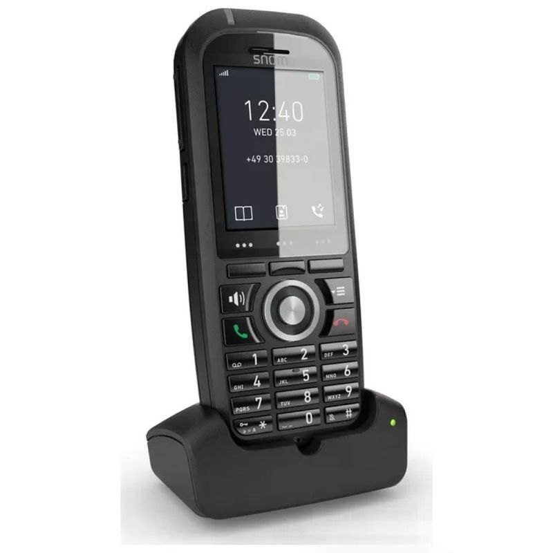 SNOM 4423 M70 Ricevitore Telefonico DECT Robusto con Display LCD a Colori, Audio HD, Bluetooth