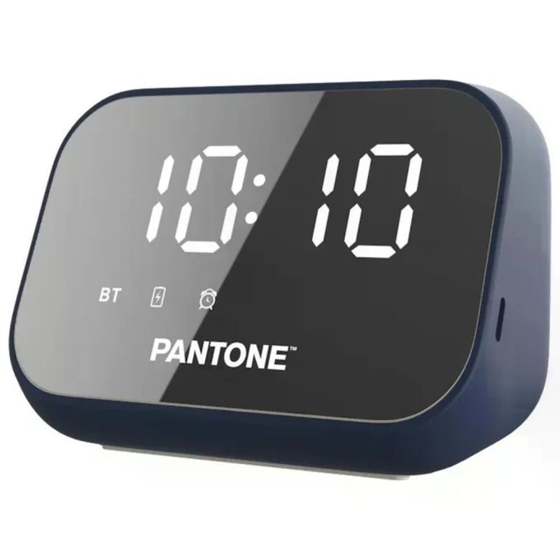 Pantone PT-BS008N Sveglia Digitale Bluetooth con Speaker 5 W Blu