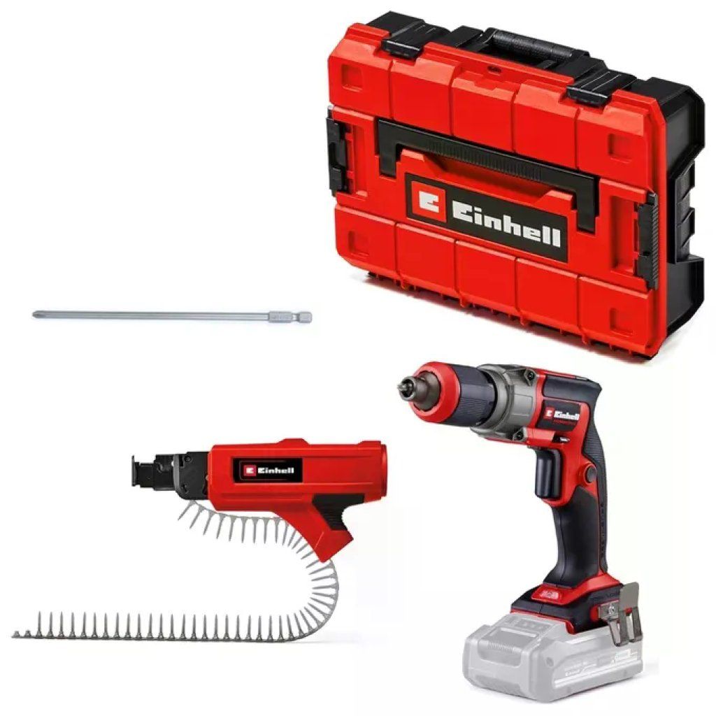 Einhell 4261012 Professional Avvitatore per cartongesso 18 V Brushless con caricatore magazine e mandrino Einhell 4261012 Professional Avvitatore per cartongesso 18 V Brushless con caricatore magazine e mandrino