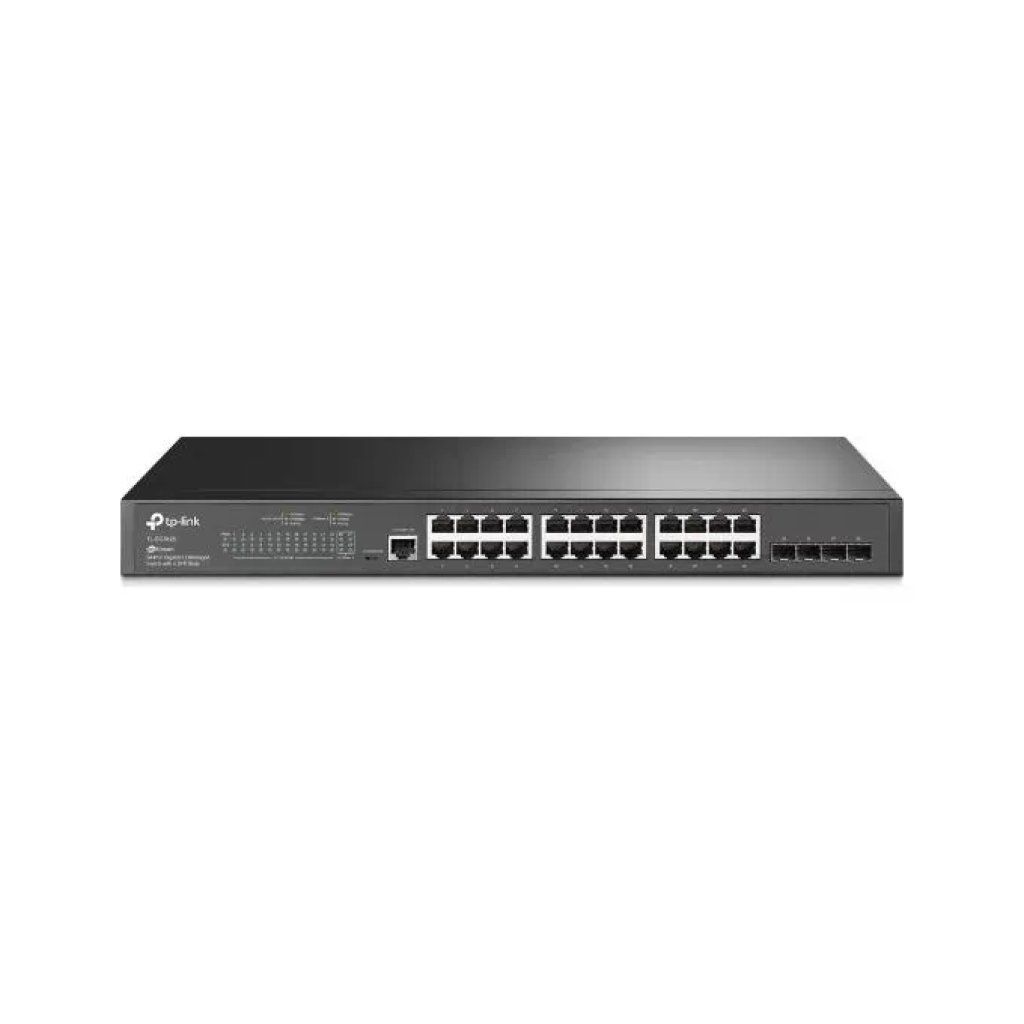 TP-Link SG3428 Omada Switch Gestito L2-L3 24 porte Gigabit Ethernet 4 slot SFP 56 Gbps Fanless colore Nero