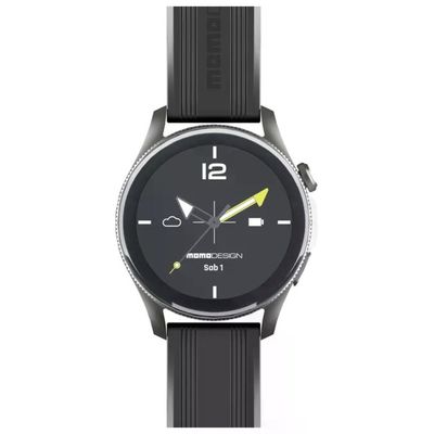 Cellularline BTMMOWATCHRK Smartwatch Display AMOLED 1.43'' Bluetooth Momo Design