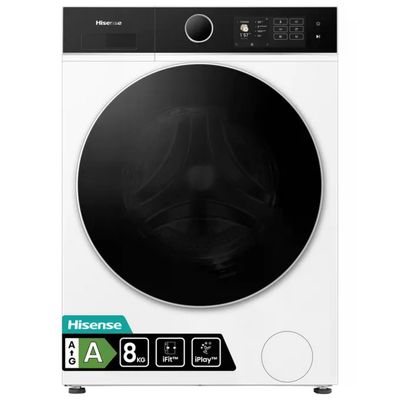 Hisense WF5I8043BWF Lavatrice 8 kg, 1400 giri/min, Classe A, Vapore e Wi-Fi Hisense WF5I8043BWF Lavatrice 8 kg, 1400 giri/min, Classe A, Vapore e Wi-Fi