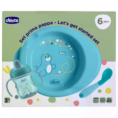 Chicco Set Pappa Prima Infanzia 6m+ Piatto Termico Tazza Training Cucchiaio Antiscivolo 0% BPA colore Chicco Set Pappa Prima Infanzia 6m+ Piatto Termico Tazza Training Cucchiaio Antiscivolo 0% BPA colore