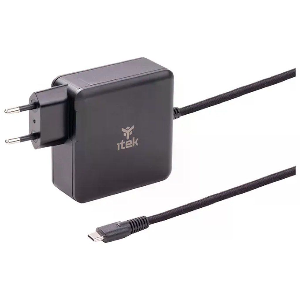 Itek ITNBACWB100 Alimentatore USB-C 100W con Tecnologia GaN Caricatore Rapido Nero Itek ITNBACWB100 Alimentatore USB-C 100W con Tecnologia GaN Caricatore Rapido Nero