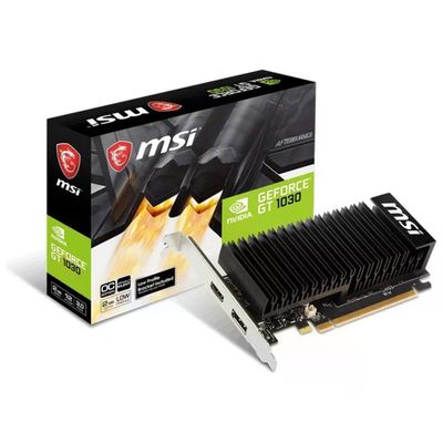 MSI GeForce GT 1030 2GB GDDR4 Low Profile Passiva MSI GeForce GT 1030 2GB GDDR4 Low Profile Passiva