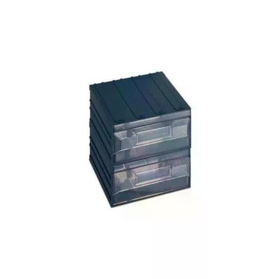 Terry 1000023 Vision Block 18 Cassettiera Modulare 4 Cassetti Plastica Antiurto colore Grigio