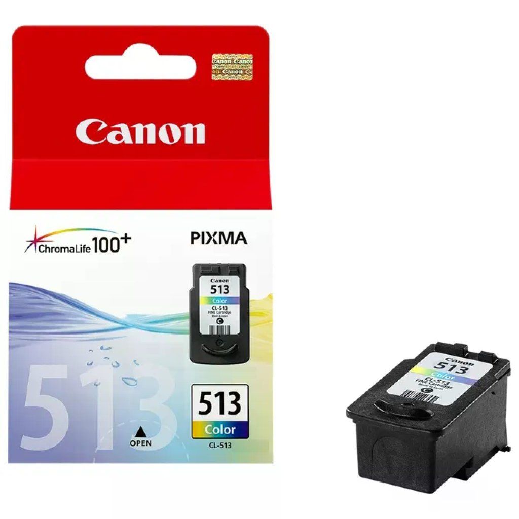Canon CL-513 Cartuccia d'inchiostro originale inkjet 13 ml resa 349 pagine colore Ciano Magenta Giallo Canon CL-513 Cartuccia d'inchiostro originale inkjet 13 ml resa 349 pagine colore Ciano Magenta Giallo