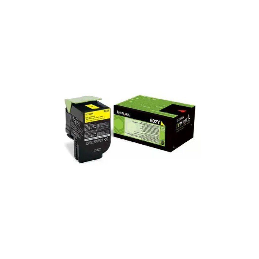 LEXMARK Toner originale Lexmark 80C20Y0 giallo, resa 1.000 pagine