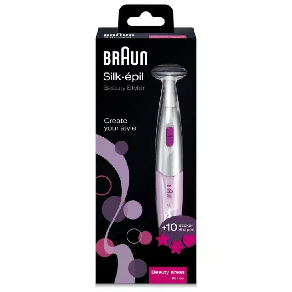 Braun FG1100 Setapil Rifinitore Zona Bikini e Viso 2 pettini 5mm 8mm colore Bianco Braun FG1100 Setapil Rifinitore Zona Bikini e Viso 2 pettini 5mm 8mm colore Bianco