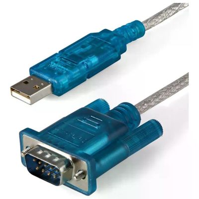 StarTech.com ICUSB232SM3 Cavo adattatore seriale USB a RS-232 DB9 90 cm Maschio-Maschio colore Blu Trasparente