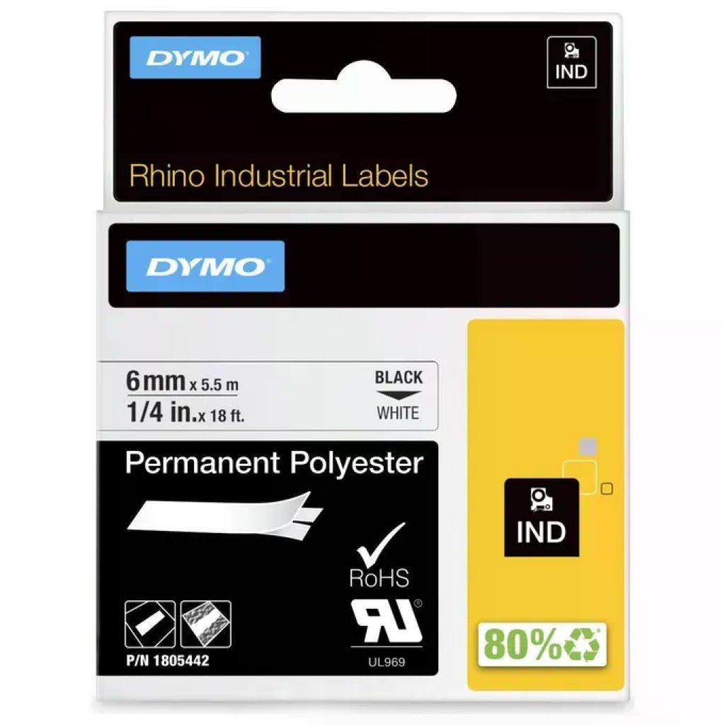 Dymo Nastro 6mmx5.5m Poliestere Ne Bi