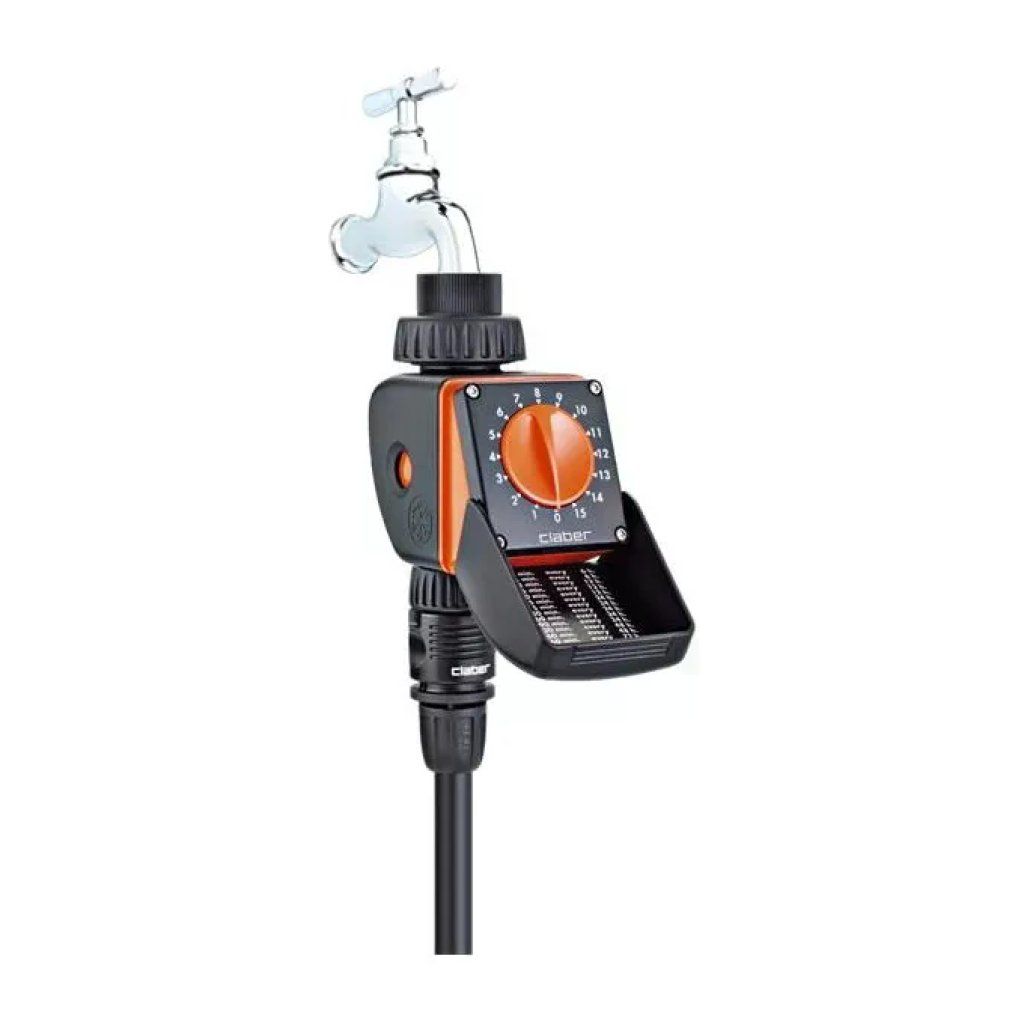Claber 8422 Aquauno Logica Programmatore Automatico Irrigazione 1 via 15 programmi Batteria 9V Attacco 3