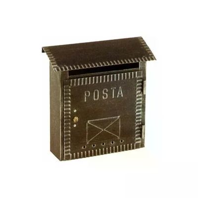 FBB Cassetta Postale per Esterni in Ferro Battuto Stile Rustico Tetto Parapioggia 23x8x27 cm colore FBB Cassetta Postale per Esterni in Ferro Battuto Stile Rustico Tetto Parapioggia 23x8x27 cm colore