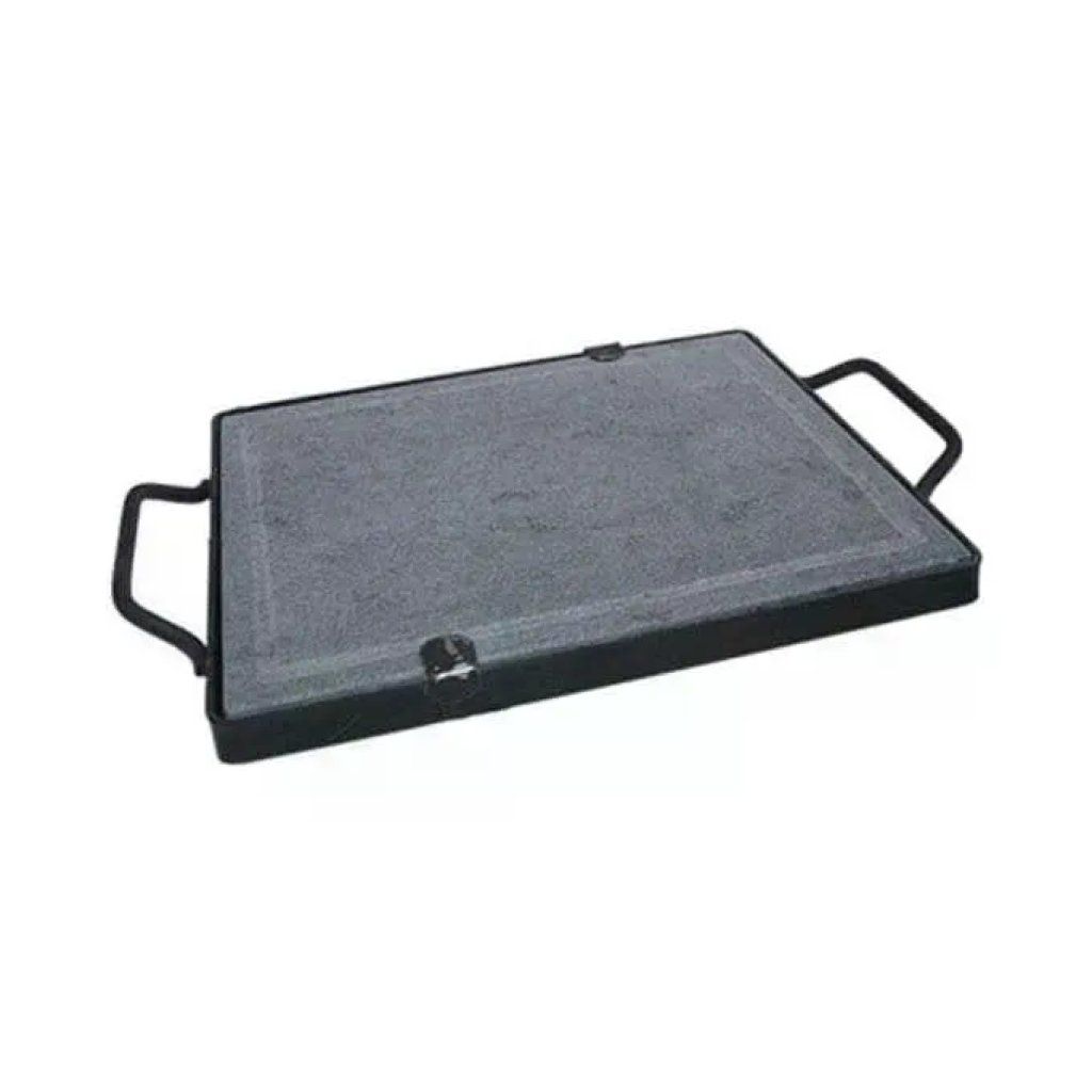 YEPPON Beloli PIETRA COTTURA NATURALE 40X60 CON TELAIO IN ACCIAIO E DUE IMPUGnature uso alimentare colore
