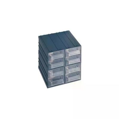 Terry Vision 15 Cassettiera Portaminuterie 8 Cassetti Trasparenti Impilabile 20,8x22,2x20