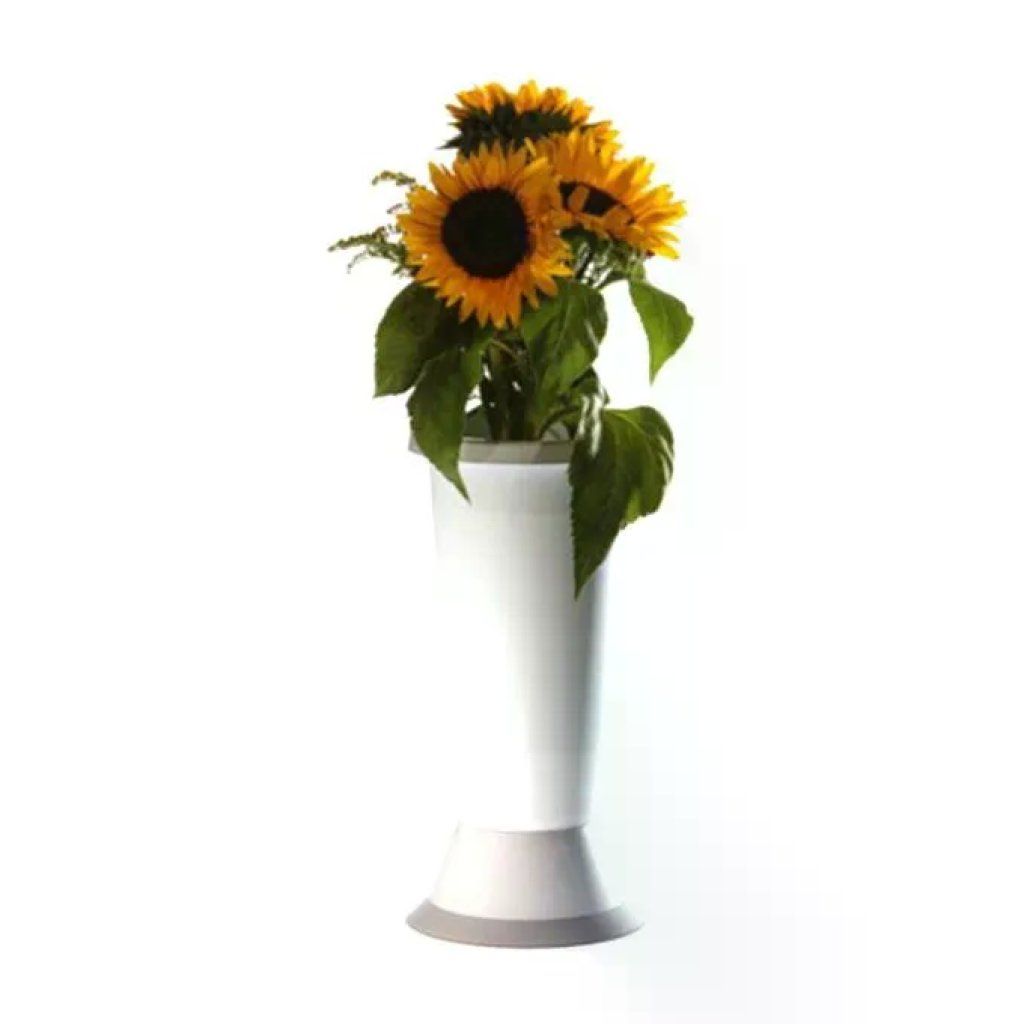 Erba Vaso per Cimitero Jolly con Base in Plastica Alta Resistenza diametro 18 cm altezza 45 cm colore